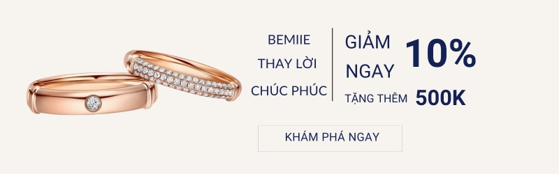 Giảm ngay 15% nhẫn cưới theo yêu cầu