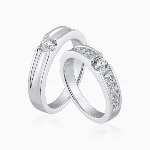 Nhẫn Cưới Kim Cương Moissanite Classic WRBJWHRS001