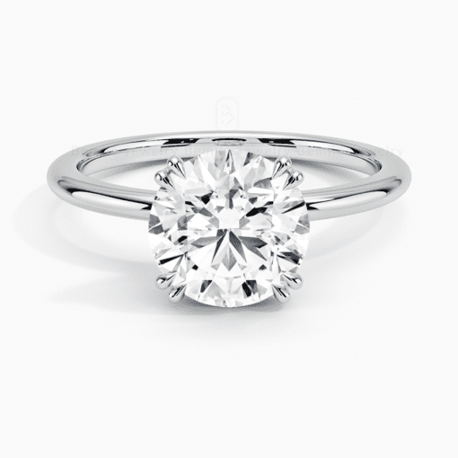 Nhẫn Nữ Kim Cương Moissanite Round Solitaire RBJWHRS8.0SO