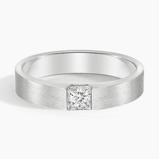 Nhẫn Nam Kim cương Moissanite White Princess Classic MRBJWHPR4.0