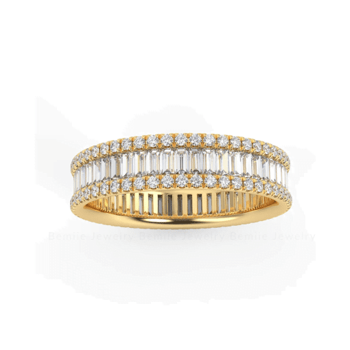 Nhẫn Nữ Baguette Eternity Band - RBJ009 - Hình ảnh 3