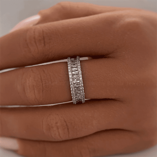 Nhẫn Nữ Baguette Eternity Band - RBJ009 - Hình ảnh 7