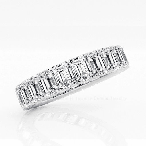 Nhẫn Nữ Emerald Eternity Band - RBJ010 - Hình ảnh 2