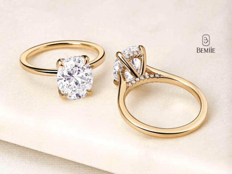 Giá nhẫn kim cương nhân tạo Moissanite tại Bemiie Jewelry