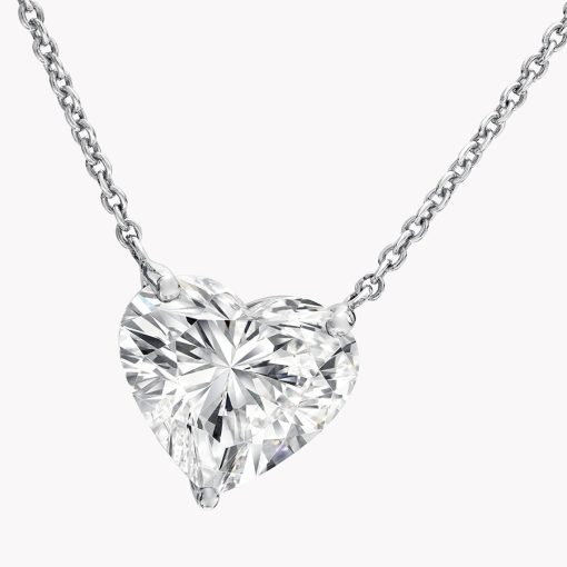 Mặt Dây Chuyền Kim Cương Moissanite Heart Solitaire PBJWHHR6.5SO - Hình ảnh 2