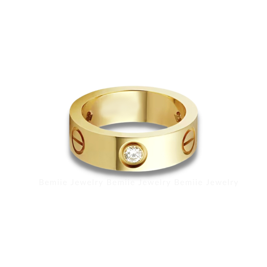 Nhẫn Love 3 Diamonds Classic 18K RBDWHRS004CAR