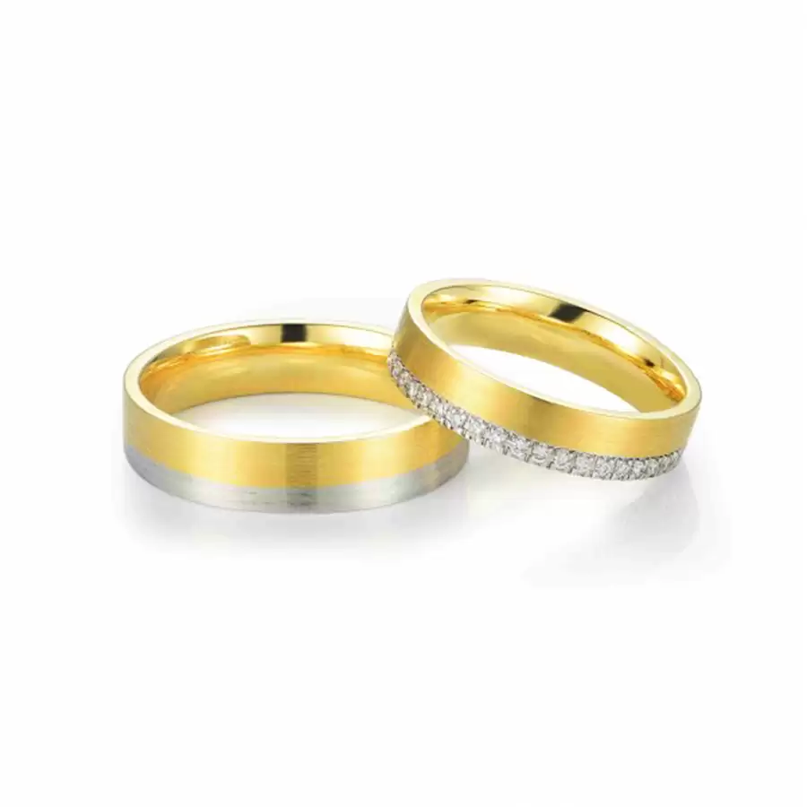 Nhẫn Cưới Kim Cương Loyal Love Rose-Yellow Band WRBJWHRS025